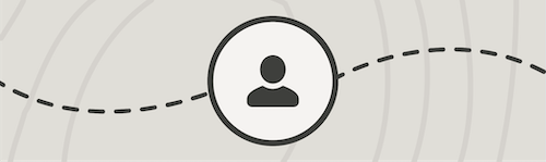 icon with person and connecting dots