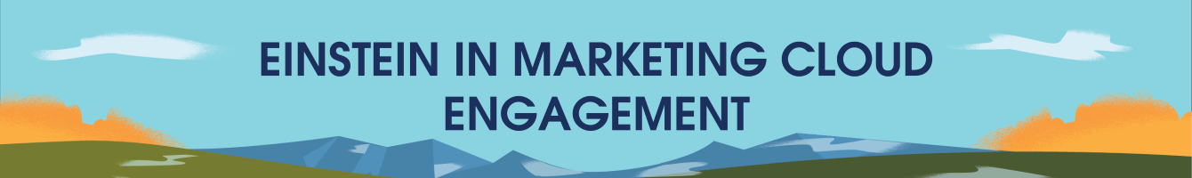 Pancarta de encabezado de Einstein en Marketing Cloud Engagement