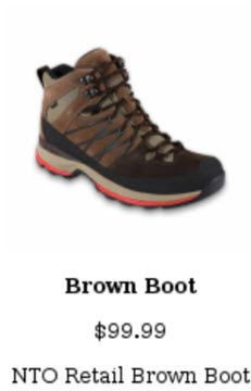 Imagen de recomendación para una bota