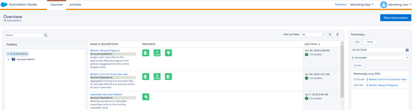 See more detail about your automations, including error information.