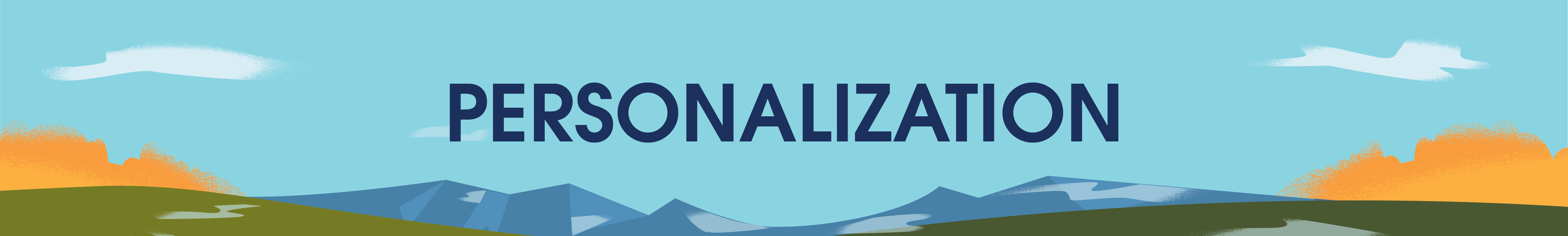 Encabezado gráfico de personalización