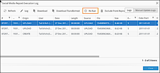 api data stream rerun