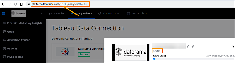 Find Tableau workspace ID in browser URL