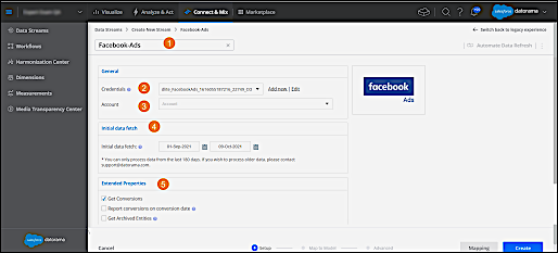 API data streams - choose api connector