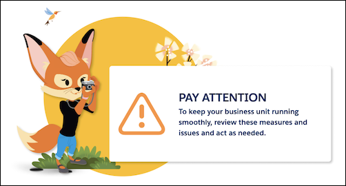 Screenshot of the Pay Attention status.