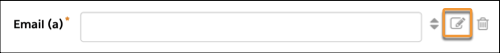 Edit icon next to the email field.