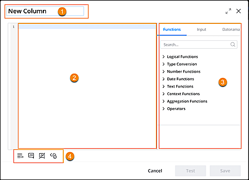 Formula Editor panel