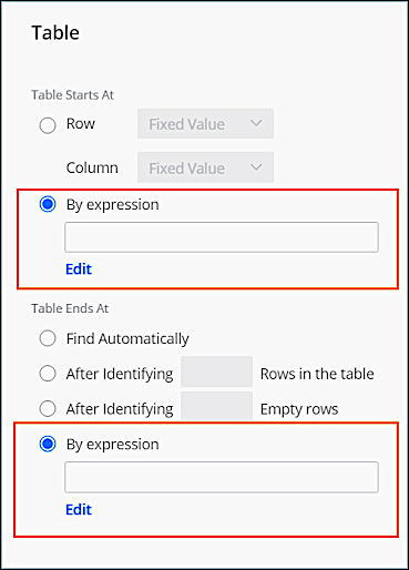 Define start/stop with an expression