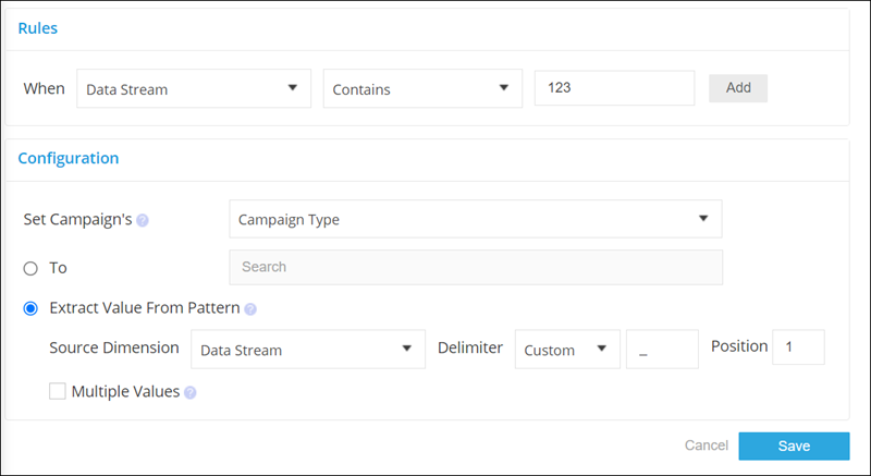 pattern configuration