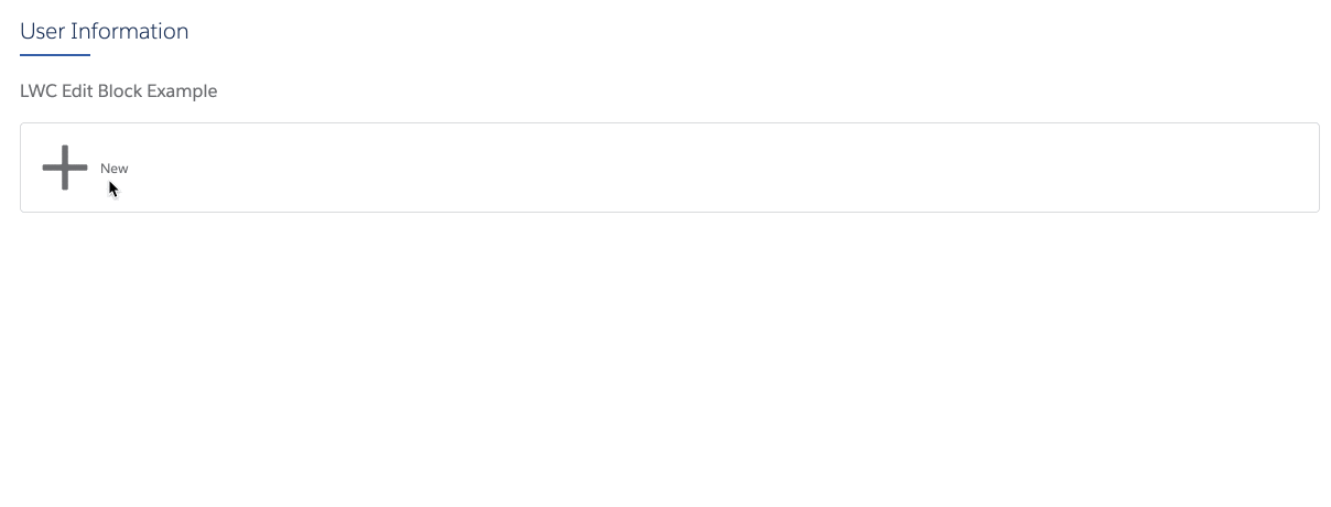 Saisie de texte dans un bloc de modification en ligne