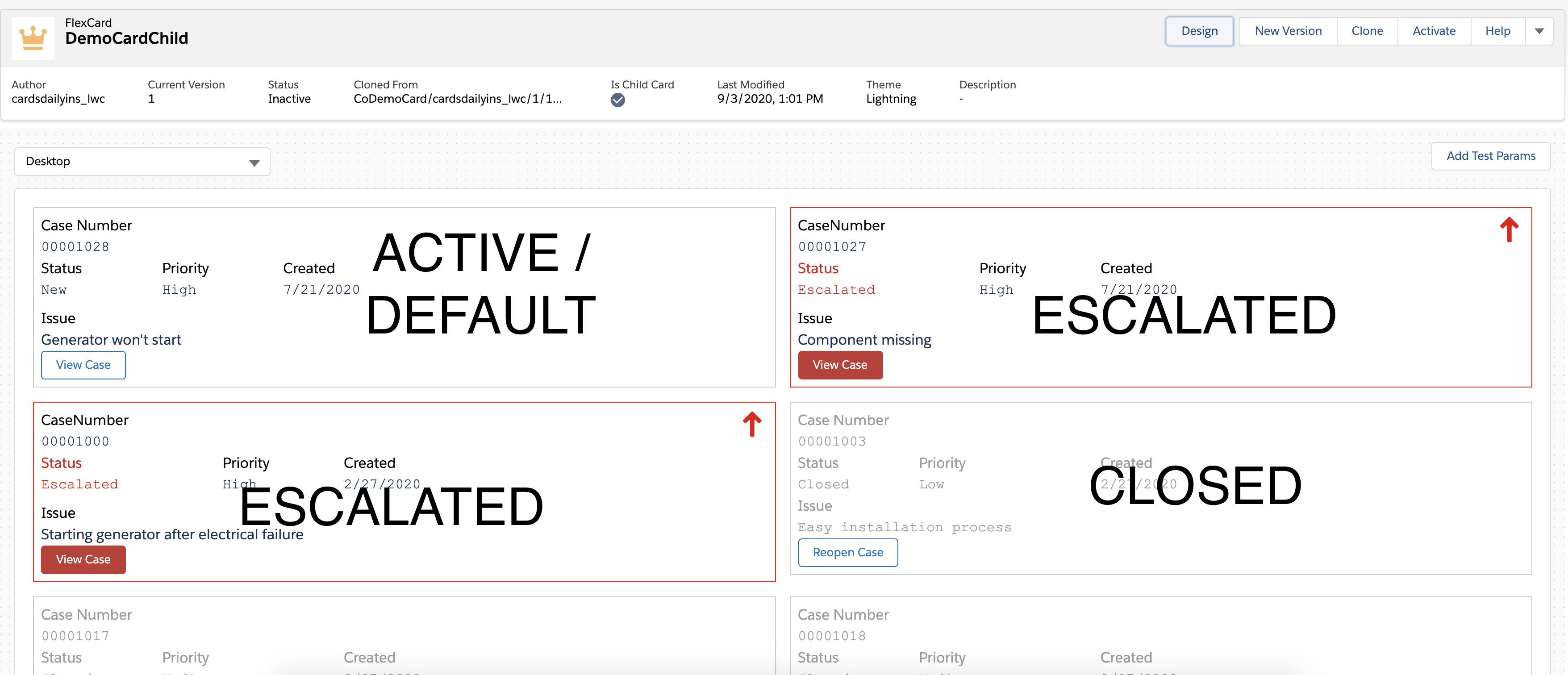 FlexCard States