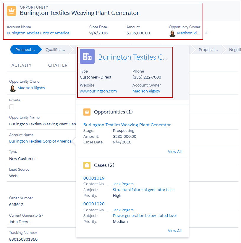Compact Layouts in Lightning