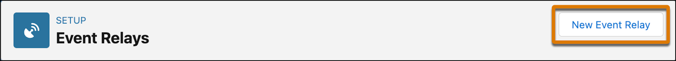 New event relay button