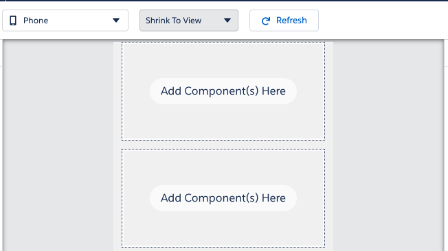 App page preview using phone form factor