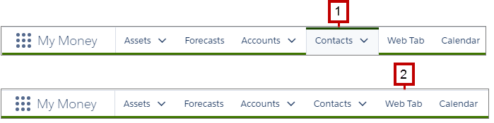 Some tabs aren't highlighted in nav bar