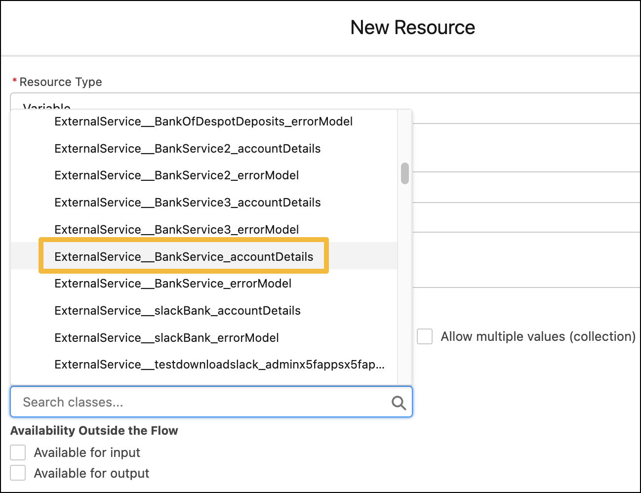 Een nieuwe resource toevoegen in Flow