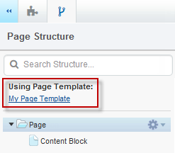 The Page Structure pane