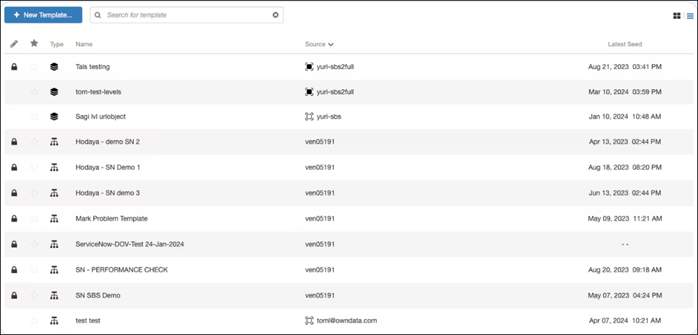 List view