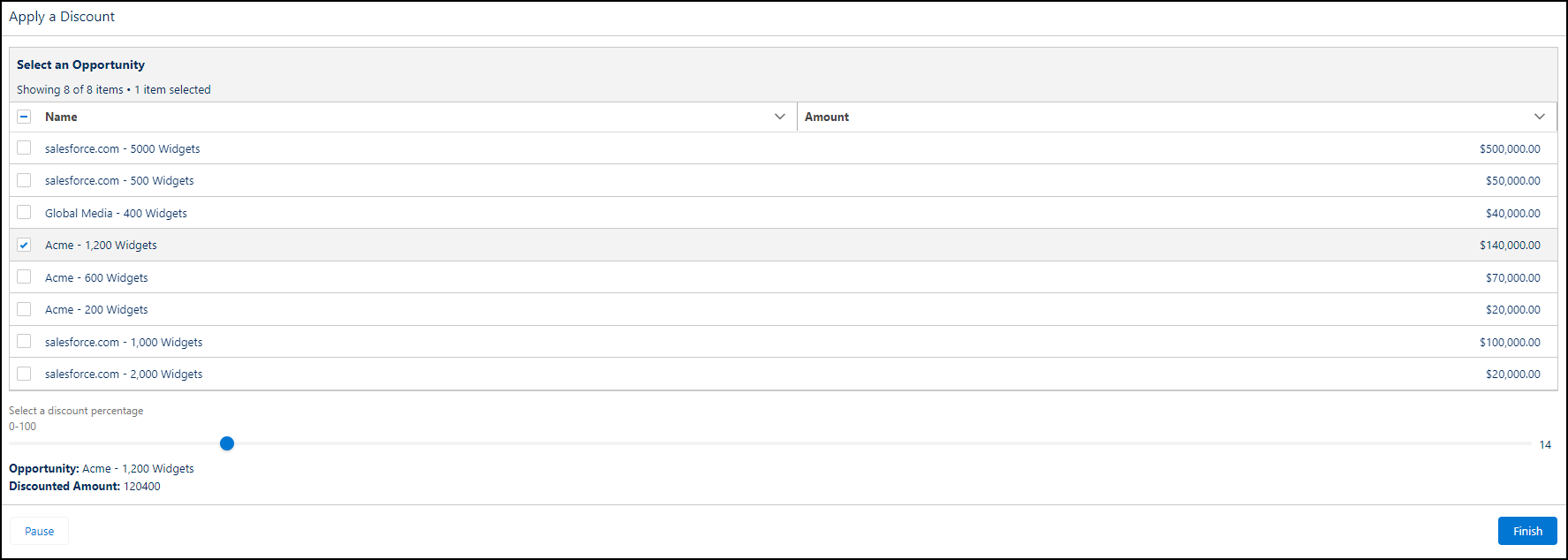 Screen at runtime