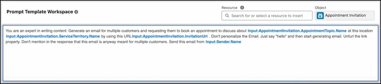 Mal for Salesforce Scheduler for avtaleinvitasjon