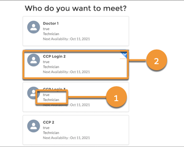 The Service Resource Availability screen with UI elements highlighted and numbered.