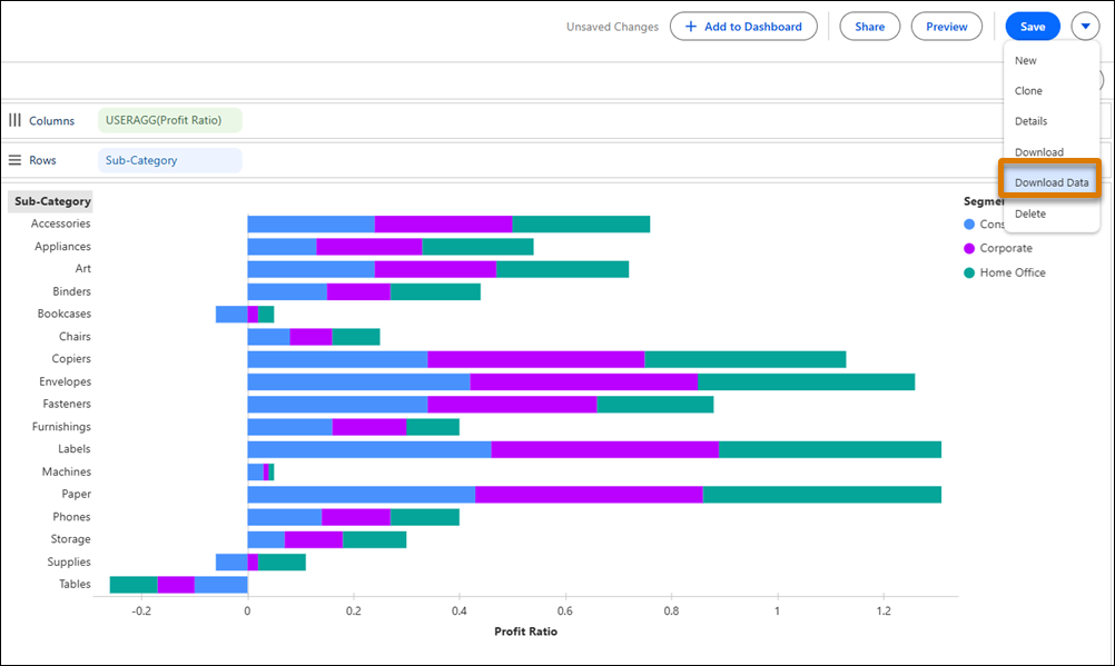 Applying multiple filters in Tableau Next visualizations
