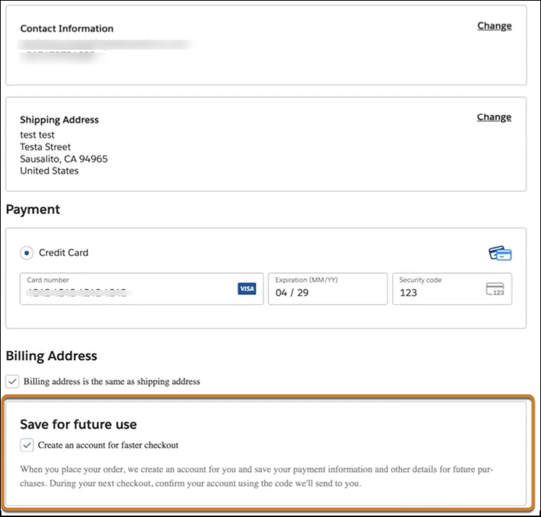 Buyer Self-Registration and OTP Opt in Page