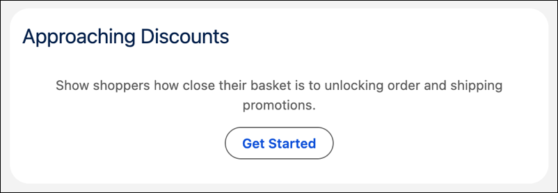 Install and configure Approaching Discounts.