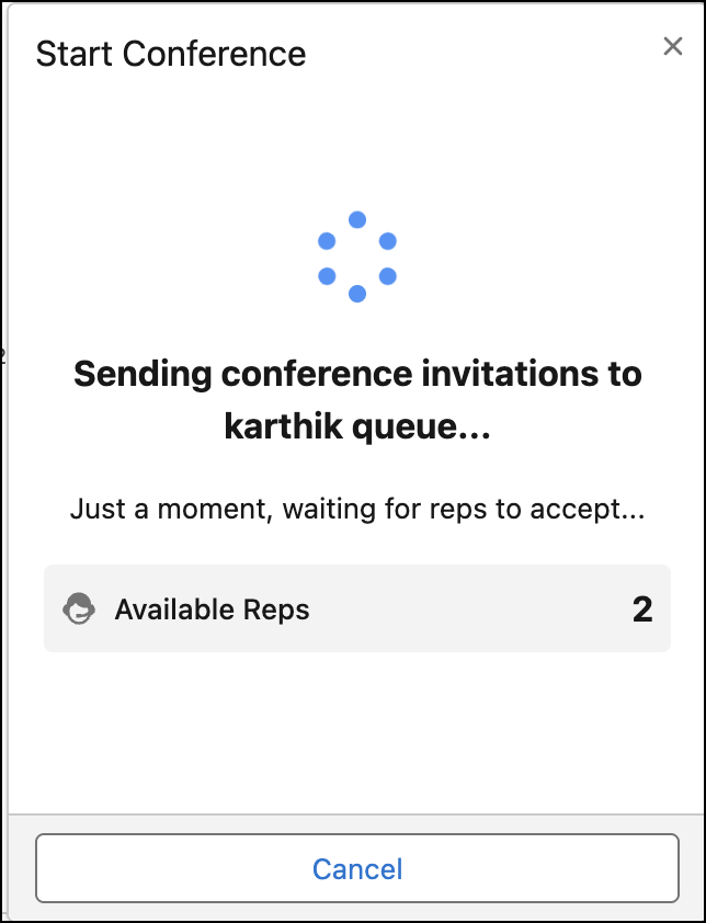 Updated interface for sending conference invitations
