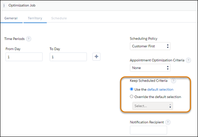 Scheduled job with keep scheduled
