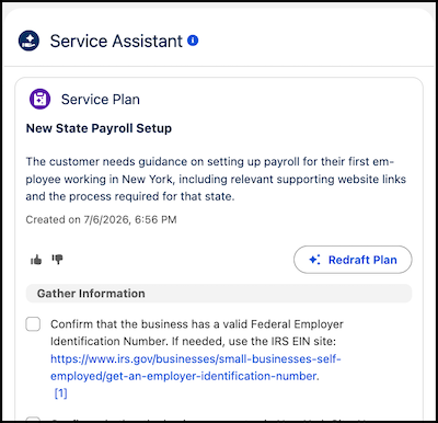 Service Assistant for Messaging