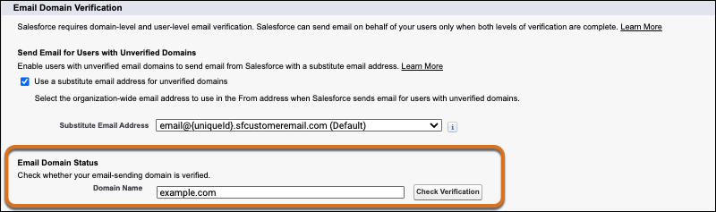 Check Domain Verification