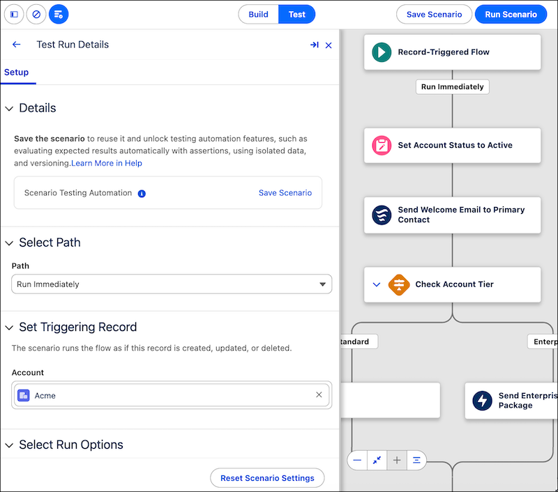 Test Mode in Flow Builder