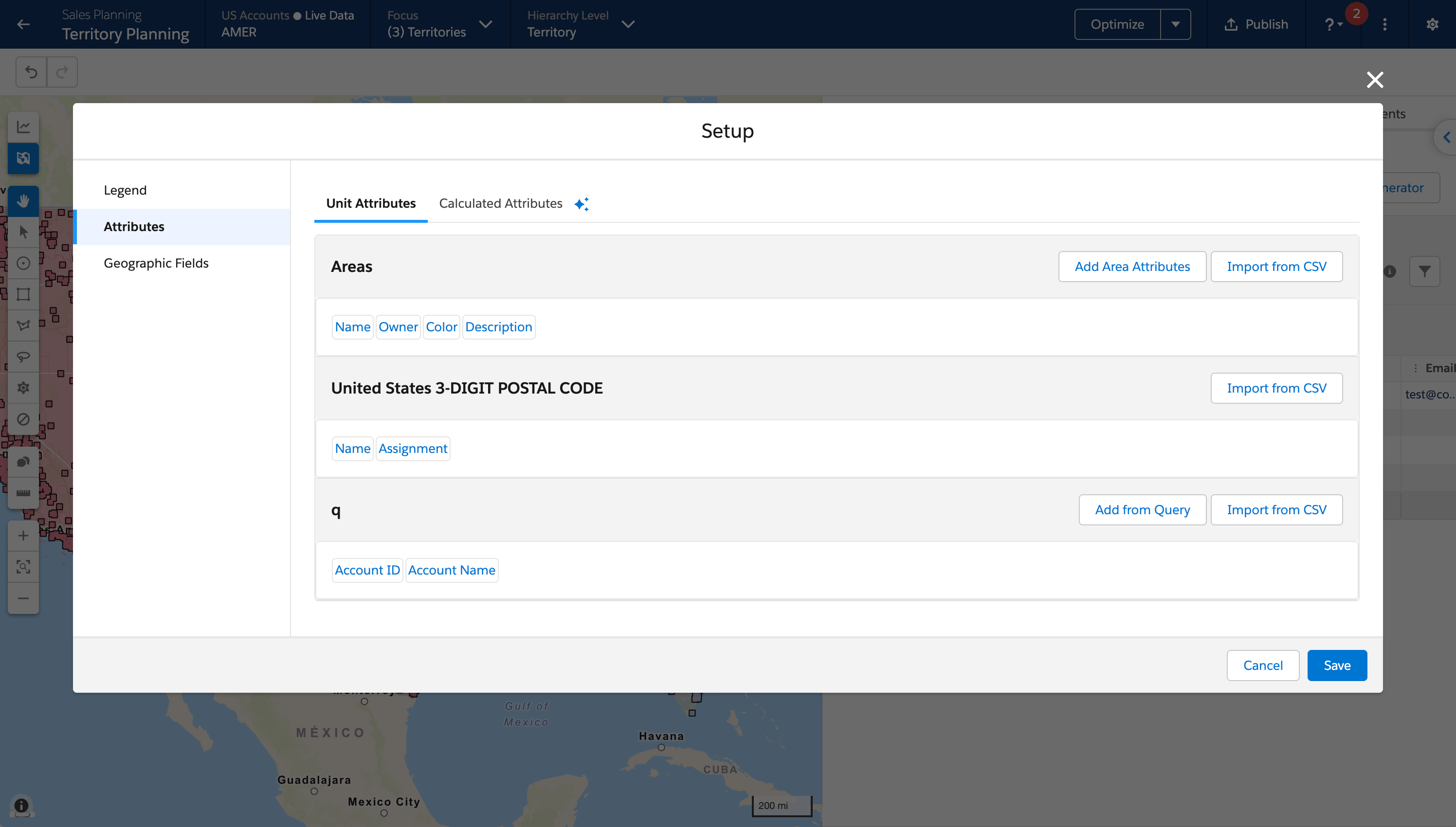 Custom Area Fields