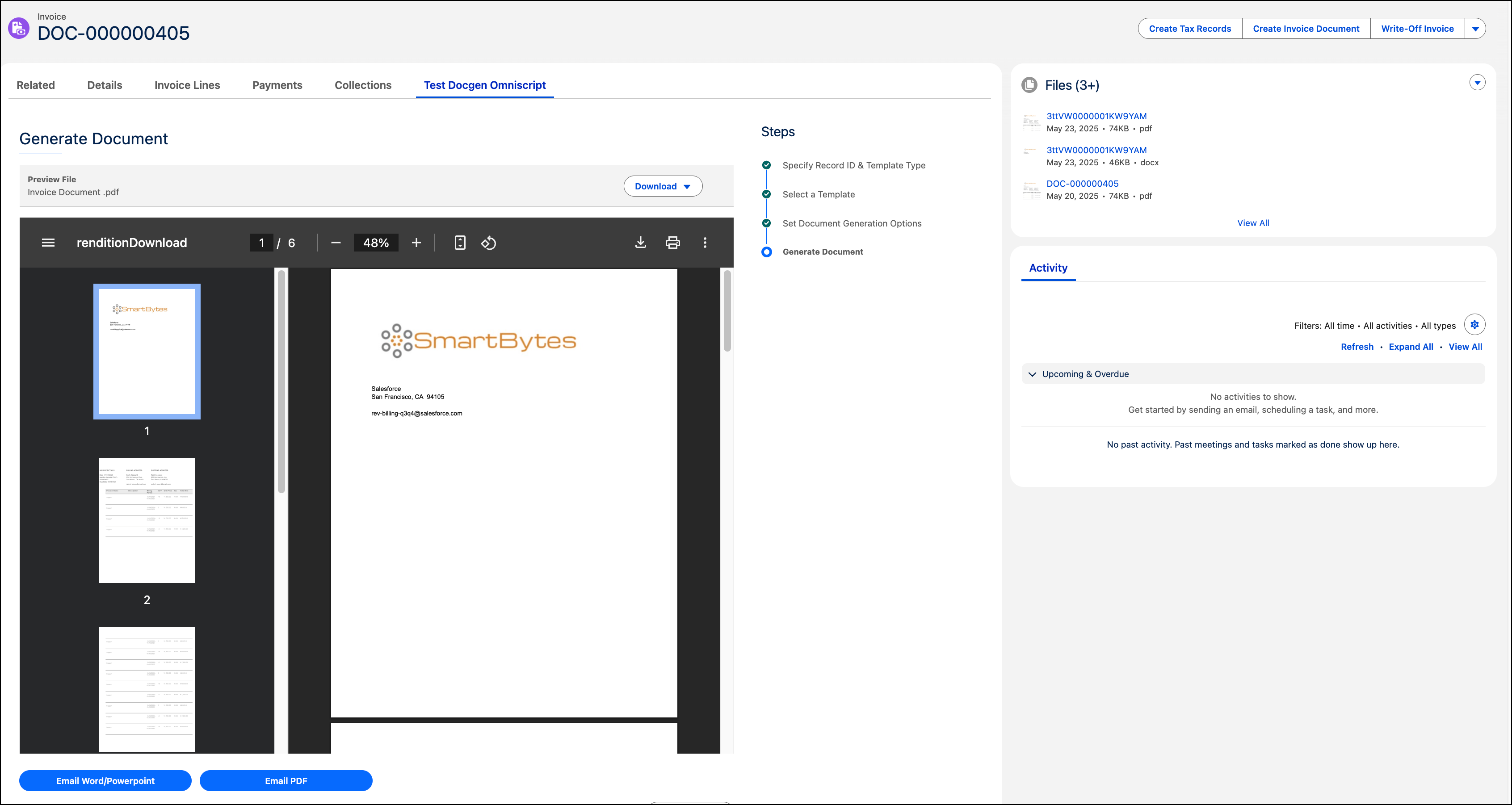Generate Document