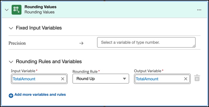 Rounding Values element