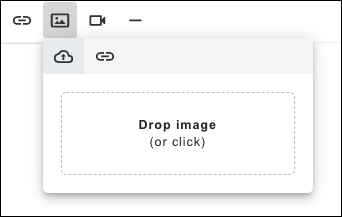 Drop image (or click) field in Trailmaker Content