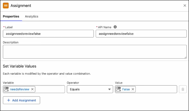 The Assignment element for leads not in Seattle.