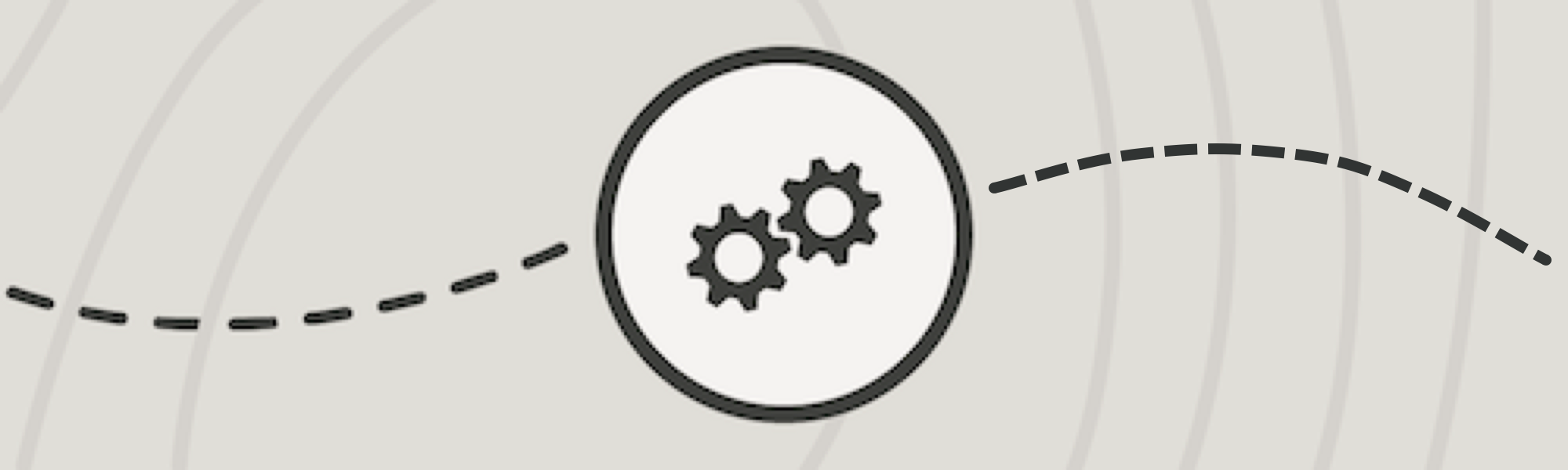Gear icon representing setup and configuration