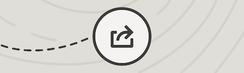 Curved arrow icon