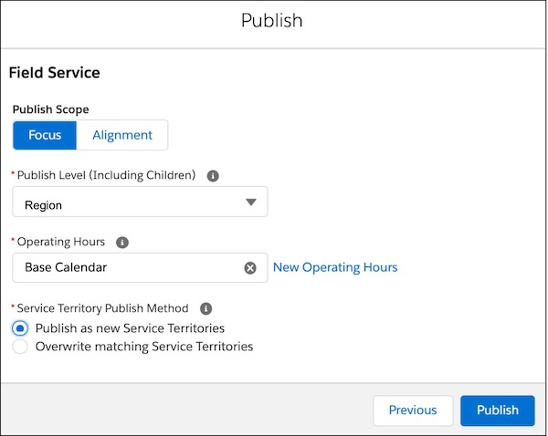 Publish to fsl options