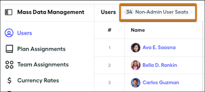 Non-admin users shown on the Users page