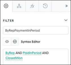 Filter for look back rule