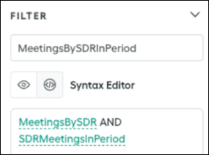 Meeting count rule syntax for period