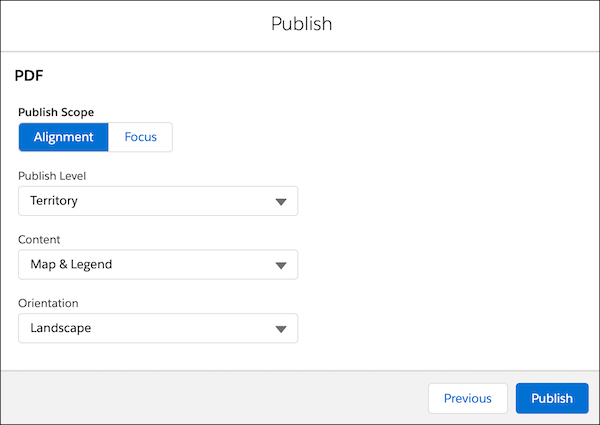 Opciones para publicar en PDF
