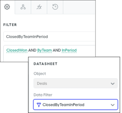 Filtro de acumulación de negociaciones en equipo