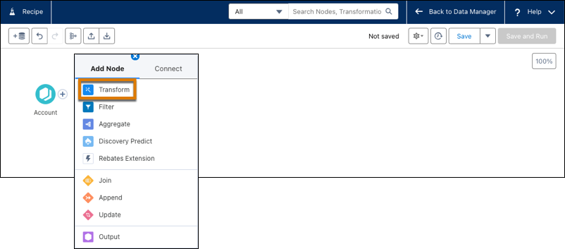 Datajoukossa olevan objektin suodatusvaihtoehto