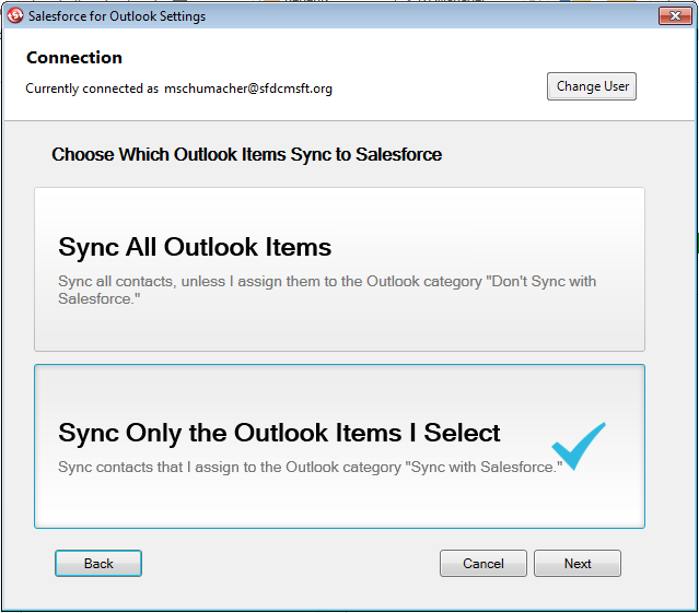 Choose Sync Method