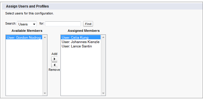 Assign Users to Your Exchange Configuration