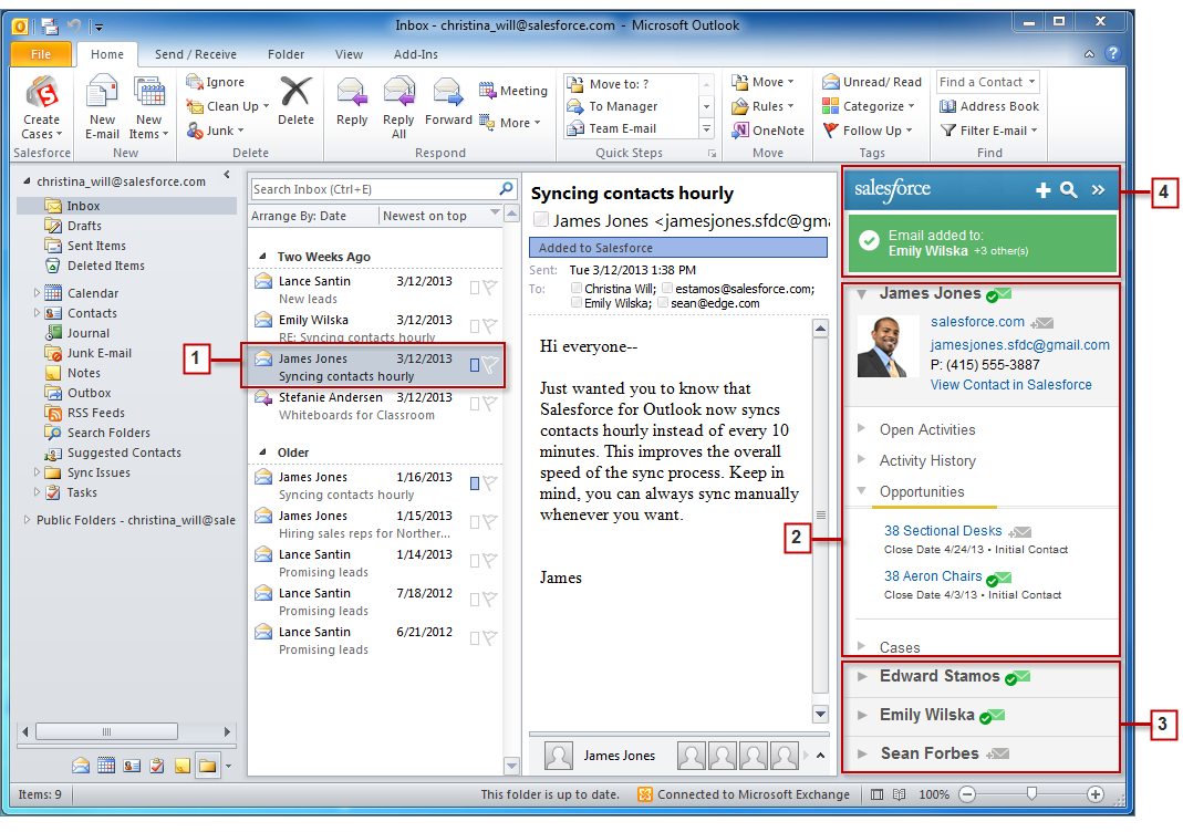 Salesforce Side Panel In Microsoft Outlook